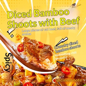 Haidilao Riz Frais Auto-chauffant au Bœuf Braisé, <span class=keywords><strong>Tomate</strong></span>, Poitrine de Bœuf, Bœuf en Dés, Légumes aux Pousses de Bambou, Viande de Porc, Instantané - Product Image 5