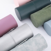 PU maquillage brosse boîte de rangement coloré largement cosmétiques maquillage brosse organisateur stockage maquillage brosse étui support organisateur