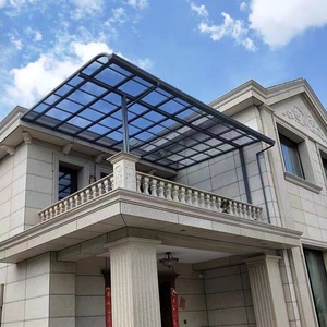 Auvent <span class=keywords><strong>en</strong></span> alliage d'aluminium, abri durable contre le soleil et la pluie pour villa, balcon et terrasse sur le toit - Product Image 1