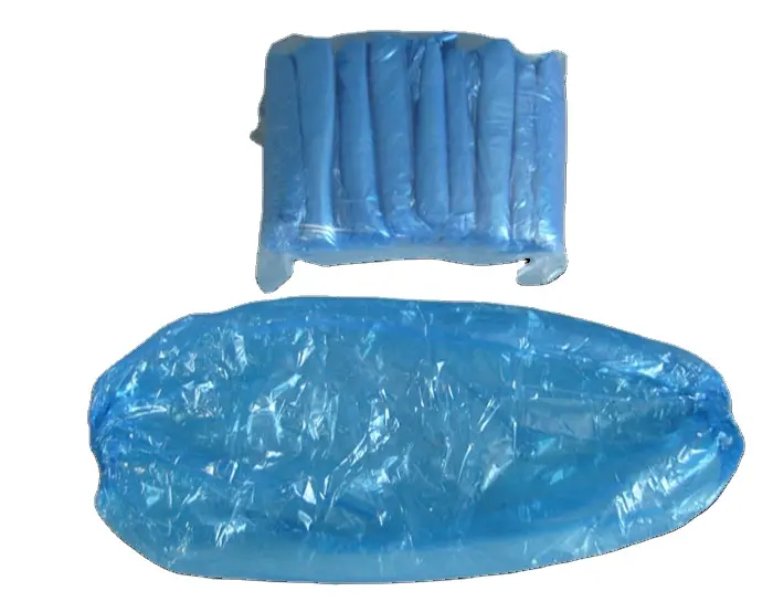 OEM PE Sleeve Covers Blue Disposable Plastic Sleeve Waterproof Disposable Colored Over Sleeves