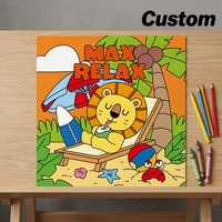 Livre de coloriage épais et mignon Keybaby Factory OEM ODM, motifs variés, pour dessin au crayon et peinture