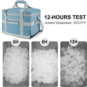 Échantillon gratuit Sac isotherme personnalisé en toile de haute qualité Sac de livraison de nourriture Sac de pique-nique Sac de camping Sac à déjeuner Sac isotherme imperméable - Product Image 6