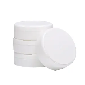 100g rỗng lọ nhựa trắng/trong suốt 30g PP phẳng container kẹo Jar hộp