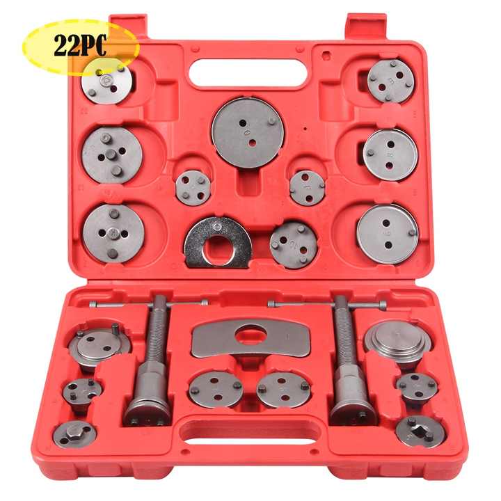 22pc Universal Disc Brake Caliper Compressor Rewind Piston Wind Back Tool 1set