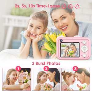 Cámara <span class=keywords><strong>de</strong></span> <span class=keywords><strong>Video</strong></span> para Niños, <span class=keywords><strong>Mini</strong></span> Cámara Digital HD para Niños, Cámara Dual <span class=keywords><strong>de</strong></span> Silicona Personalizada para Selfies - Product Image 5