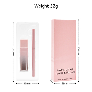 Mỹ phẩm trang điểm Bộ quà tặng có thể thêm logo lâu dài Lip <span class=keywords><strong>Gloss</strong></span> <span class=keywords><strong>Matte</strong></span> son bóng và Lip Liner Set Lip Comb Kit - Product Image 2