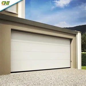 Sectional Door Galvanized Aluminum 14 Garage Door 9x7 Security Double 12 Foot Roll Up Garage Door Insulated with Window