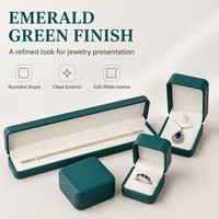 Luxuriöse Fandi Handgefertigte Modische PU-Leder Schmuck-Geschenkbox Anpassbare Farbe Logo Verpackung für Ringe Ohrringe Halsketten Armbänder