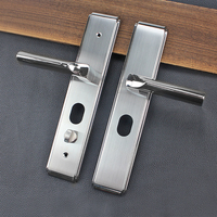Serrure de porte extérieure personnalisée avec plaque de protection, antivol, haute sécurité, loquet robuste, mortaise, finition polie, cylindre de serrure