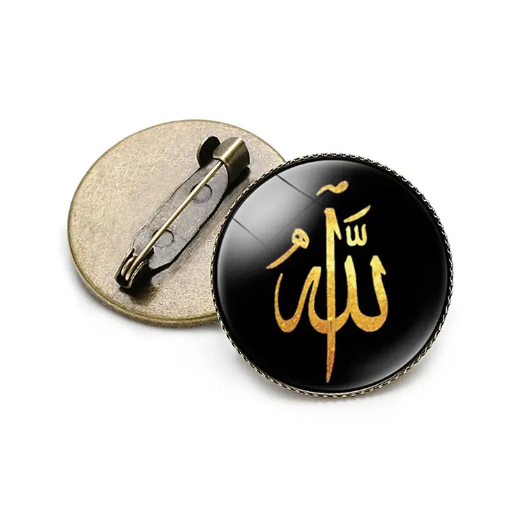 Custom Muslim Islamic Products Religious Islamic Gifts Arts Crafts Prayer Arab Middle East Enamel Chaplain Badge Lapel Pins