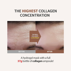 Atacado 37g Rosto Cuidados Com A Pele Folha Máscara Poro Minimizando Refirmamento Deep Collagen Power Boosting Máscara - Product Image 6