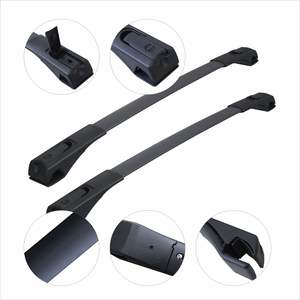 Coche techo desmontable estante equipaje OEM negro <span class=keywords><strong>RAV4</strong></span> 2013-2018 Color negro Cruz Bar de aluminio 4X4 modelo especial de techo de coche rack - Product Image 3