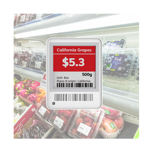 Étiquettes de rayon électroniques MinewTag Promotion 1,54 pouce BWR 3 couleurs E-ink pour système ERP de vente au détail APP API - Product Image 4