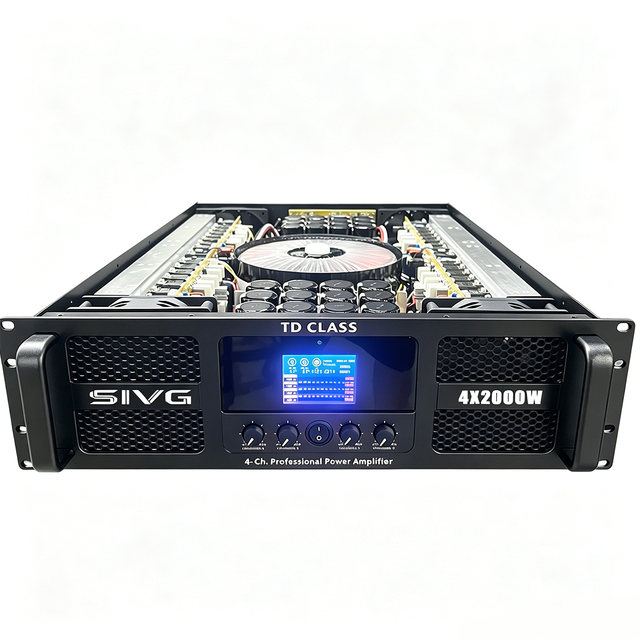 SIVG 3U 4-channel Class TD 2000W Professional Power Amplifier, Suitable for Outdoor Stage Parties.