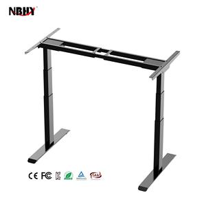 Mobiliario de ordenador convertible de escritorio de pie de doble motor ajustable en altura eléctrico moderno para uso de oficina - Product Image 1