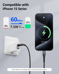 Cable de datos USB de 18W con muestra gratuita, cable de carga rápida personalizable, cable de carga USB-C, cargador de teléfono - Product Image 2