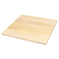 Plateau de table en bois massif naturel, rond ou carré, base en métal, taille personnalisée, durable, pour intérieur et extérieur, restaurant, café, hôtel