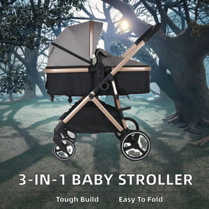 <span class=keywords><strong>Greensky</strong></span> - Cochecito de Bebé Convertible Portátil al por Mayor, Cuna, Cochecito de Lino, Cochecito 3 en 1, Asiento de Coche, Marco de Aleación de Aluminio - Product Image 2