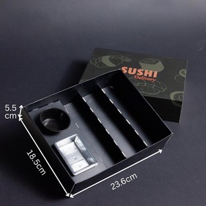 IMEE, venta al por mayor, Sushi fiambrera para llevar con divisor, comida rápida personalizada, desayuno, almuerzo, caja para llevar, gran oferta, caja de papel para Sushi - Product Image 3