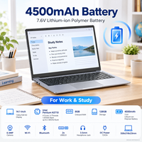 Ordinateur portable Intel N3710, écran HD 14,1 pouces, 8 Go de RAM, 128 Go de stockage, Windows 10, pour étudiants, entreprise, vente en gros OEM