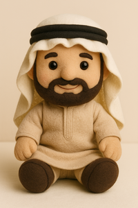 Peluche Personalizado de Personaje de Dibujos Animados Árabe, Peluche de Mascota OEM para Promoción de Marca y Venta al por Mayor - Product Image 5