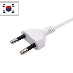 Kabel ekstensi listrik Korea, kabel listrik ekstensi 10A 16A 250V IEC C13 konektor laki-laki ke perempuan colokan AC 3 Pin kabel daya