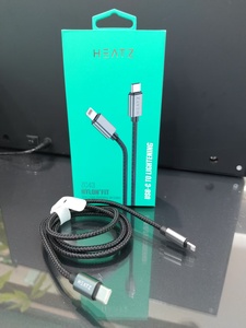 Heatz 27W Nhanh Chóng Sạc Cáp C-L Siêu Nhanh Tốc Độ Cao 1M Nylon Áo Khoác Với Đồng Nguyê<span class=keywords><strong>n</strong></span> Chất Thông Minh Dữ Liệu Sạc Cho Điệ<span class=keywords><strong>n</strong></span> Thoại Di Động - Product Image 6