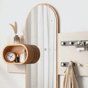 Jieshi <span class=keywords><strong>Design</strong></span> Meubles de salon <span class=keywords><strong>Porte</strong></span>-<span class=keywords><strong>manteau</strong></span> <span class=keywords><strong>mural</strong></span> en bois moderne <span class=keywords><strong>avec</strong></span> <span class=keywords><strong>miroir</strong></span> - Product Image 2