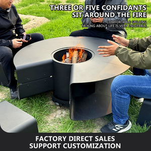 Mesa <span class=keywords><strong>de</strong></span> Exterior Premium para Fogatas, Chimenea para Patio, Jardín, Calefacción y Barbacoa - Product Image 4