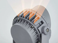Projecteur LED extérieur haute puissance 18W pour chantier de construction, jardin et place publique