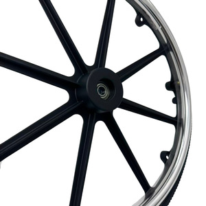 Rueda de Plástico 20x1.38, Pieza de Repuesto Duradera para Silla de Ruedas Manual, para Bicicleta Infantil - Product Image 3