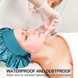 Gorros con Logotipo Personalizado y Paños para el Cabello de Satén, Gorro de Satén de Banda Ancha, Gorro para Dormir, Turbante de Seda, Gorros Elásticos para Cabello Rizado - Product Image 4