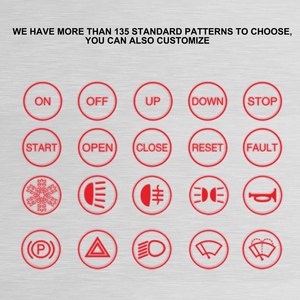 Dấu Hiệu Tùy Chỉnh Với Đèn Nền Trong PC Thiết Bị Truyền Động Led Nút Chuyển Đổi 19MM - Product Image 4