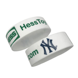 Pulseras de goma de <span class=keywords><strong>1</strong></span> pulgada de ancho, logo personalizado, de silicona, deportivas, baratas - Product Image 3