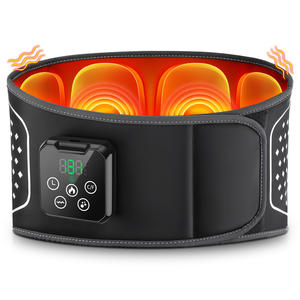 Marca personalizada calefacción vibración Airbag cinturón de masaje Lumbar soporte de cintura compresión caliente masajeador de espalda para aliviar el dolor - Product Image 1
