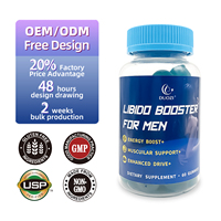Booster de Libido pour Hommes Meilleure Vente OEM Complément Alimentaire Supplément d'Équilibre Hormonal Herba Soutien Booster de Libido Gommes