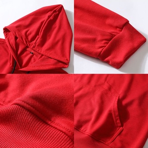 Sudadera con capucha de peso pesado para hombre 280g 100% poliéster en blanco liso deporte Sudadera con capucha logotipo personalizado hombres Fitness sudaderas con capucha - Product Image 2