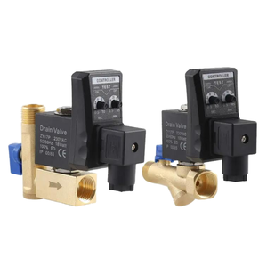 Válvula de Drenaje Automática Electrónica de Solenoide de Acero Inoxidable 304 de 24V OEM Personalizable para Control de Drenaje de Agua con Temporizador de Compresor de Aire - Product Image 1