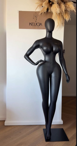 หุ่นโชว์เสื้อผ้าผู้หญิงแบบเต็มตัว ทาสีทอง รูปร่างโค้งเว้าแบบ BBL อกใหญ่ สะโพกใหญ่ พร้อมหัวและแขนที่ถอดออกได้ - Product Image 6