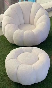 <span class=keywords><strong>Fauteuil</strong></span> <span class=keywords><strong>Pivotant</strong></span> d'Appoint Scandinave Moderne en <span class=keywords><strong>Tissu</strong></span> pour <span class=keywords><strong>Salon</strong></span> et Chambre, Rotation à 360 Degrés - Product Image 2