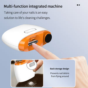 Profesional Mini Lima de uñas eléctrica Cortaúñas Cortador con almacenamiento de restos de uñas para bebés, niños, personas mayores, cuidadores - Product Image 5