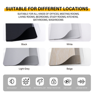 Electric Smart Motorized PVC Zebra <strong>Shade</strong> Curtains Semi Blackout <strong>Automatic</strong> Layer Blind <strong>Window</strong> Remote Control Sunshade Function - Product Image 4