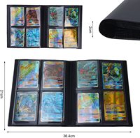 Carpeta Coleccionable de Charizard con Cierre, 49 Bolsillos, para Tarjetas Pokémon 400-900, Álbum para Guardar Tarjetas
