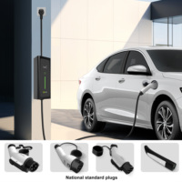 Chargeur de véhicule électrique mobile 7 kW 32A niveau 2, prise en option type 1 type 2 GB/T, prise électrique CEE bleue, CE RoHS pour une utilisation à domicile et en voyage