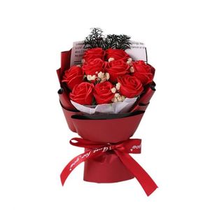 Bouquet de roses pour la Saint-Valentin 2025, 9 roses, fleurs éternelles, à envoyer aux filles, aux amies, à la mère, cadeau de la Saint-Valentin, mini fleurs séchées - Product Image 5