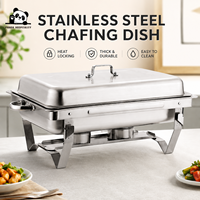 Chafing Dish Buffet-Set Edelstahl Rechteckig Kommerzieller Catering-Speisenwärmer Hotel Restaurant Chafing Dishes