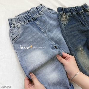 Haute qualité mode hiver Denim jean ensemble pour 1-7 ans bébé garçons nouveauté à la mode vêtements de fête 2 couleurs en gros - Product Image 1