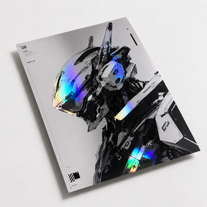 Affiche d'art personnalisée en feuille d'argent, impression anime/<span class=keywords><strong>manga</strong></span>, impressions holographiques métalliques, illustration Mecha <span class=keywords><strong>Expo</strong></span>, affiches Holo Fanart - Product Image 2