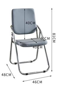 Büro-Klappstühle aus Leder für Konferenzen, Essbereiche, Hotels, Schulen und Villen - Product Image 4