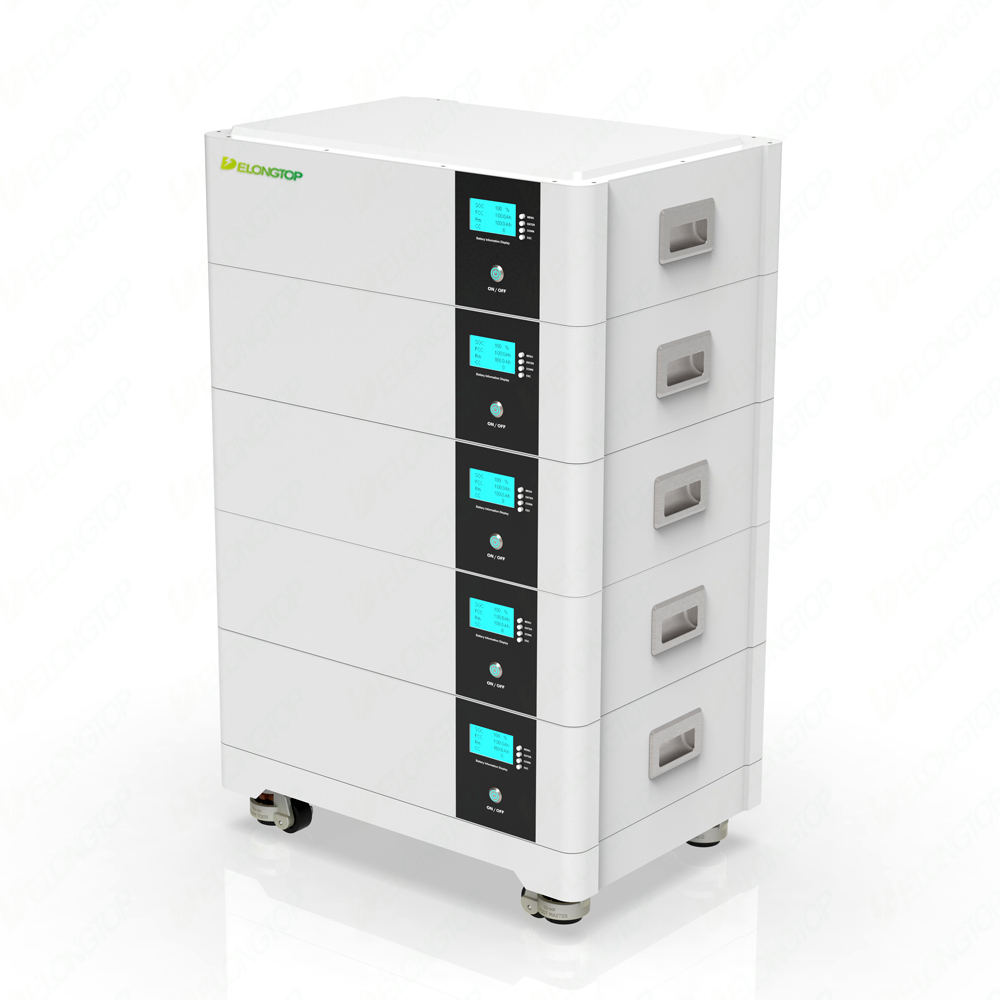 source lifepo4电池24v 200ah 5kwh堆叠锂电池48v 100ah储能太阳能